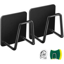 Soportes adhesivos para esponjas para fregadero de cocina, acero inoxidable SUS304, construcción duradera, secado rápido, organizador compacto para