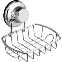 Hyldeorganisator med kraftig sugekop, korrosionsbestandigt vakuumsystem for nem installation. Ingen boring på ikke-porøse overflader. Kompatible