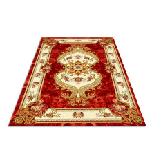 Covoare pliabile pentru baie și dormitor, design vintage, cu fir scurt, moale, lavabil la mașină, spate antiderapant verde auriu, fir gros