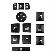 2set Car Door Armrest Window Switch Button Trim Cover Sticker for ML C