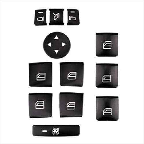 2set Car Door Armrest Window Switch Button Trim Cover Sticker for ML C