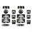 2set Car Door Armrest Window Switch Button Trim Cover Sticker for ML C 3