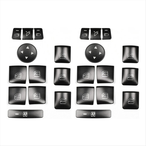 2set Car Door Armrest Window Switch Button Trim Cover Sticker for ML C 2