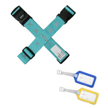 Beveilig uw koffers in stijl met deze opvallende blauwe bagagebanden (2 stuks), goedgekeurd door de TSA en geschikt voor alle soorten koffers.