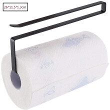 Porta rotolo di carta facile da installare, dispenser di carta assorbente salvaspazio di alta qualità per cucine e bagni (bianco)