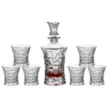 Crystal Whiskey Glasses Old Fashioned Glasses Set of 6 Bar Tumblers for Bourbon and Cognac Type 7