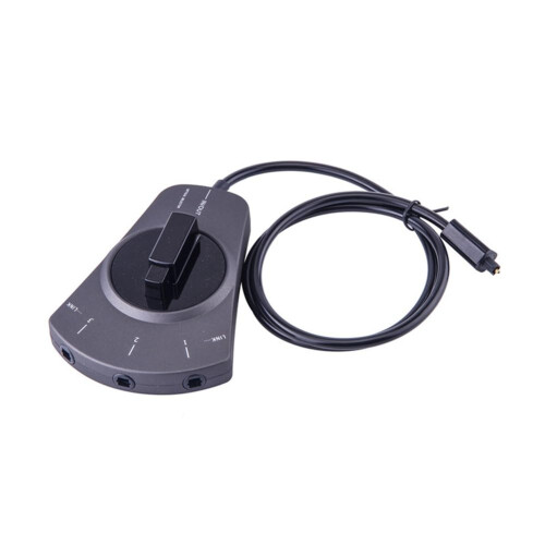3Way Digital Toslink Switch For DVD/CD Players, Fiber Optic Audio, 3Input Optical Audio Switch