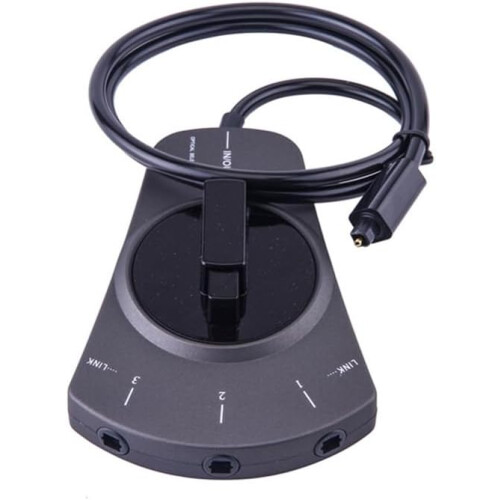 3Way Digital Toslink Switch For DVD/CD Players, Fiber Optic Audio, 3Input Optical Audio Switch 2