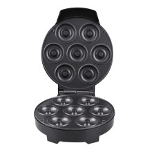 Doughnuts Machine Compact Mini Donut Maker, AntiScald Grip, Even Heating Plates, NonStick Coating