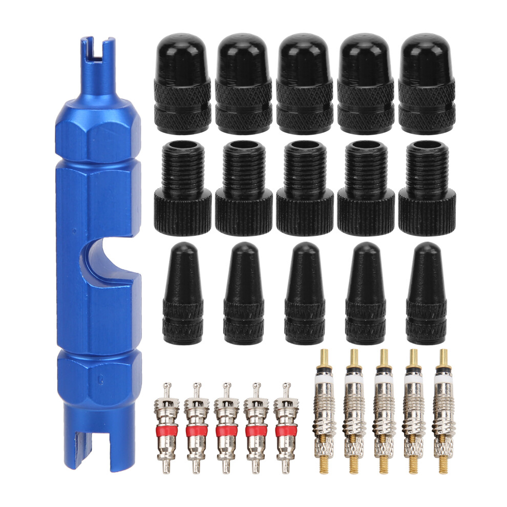 Universal Bike And Car Valve Core Repair Valve Core Replacement Good Sealing Aluminum Alloy Tool Lightweight And Easy To Carry Valve Core Remover Tool 9088816393098