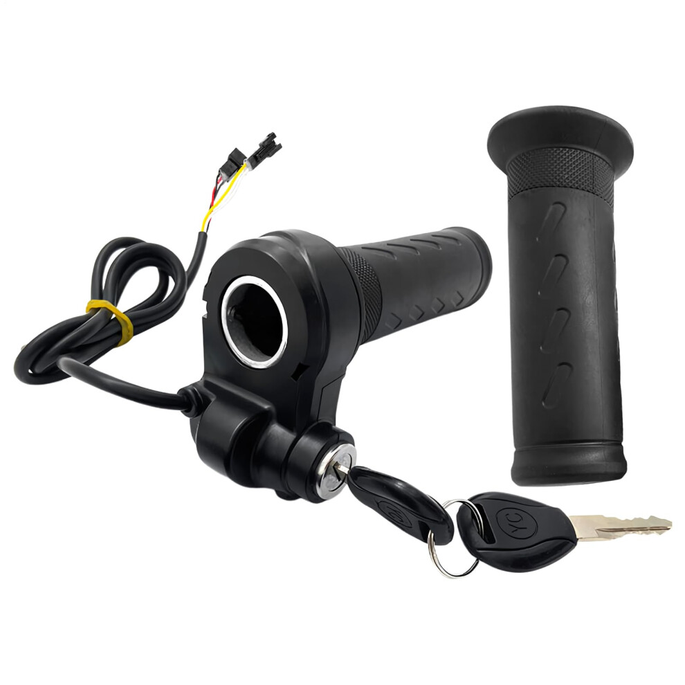 Twist Throttle For Mini Bikes And Ebikes, Antislip Handlebar, Grip Cable With Keys, Scooter Atv Dirt Bike Compatible 9323874581309