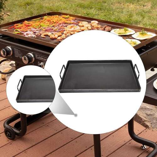 Barbecue Grill Iron Griddle Rectangular Griddle Plate For Outdoor Gas Barbecue 50x35cm Practical Accessory 1
