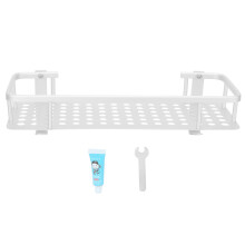 Adhesive Bathroom Storage Basket, Aluminum Shower Caddy With Suction Cups Ensures No Drilling, Space-Saving Design Offers Efficient Organization, Rust