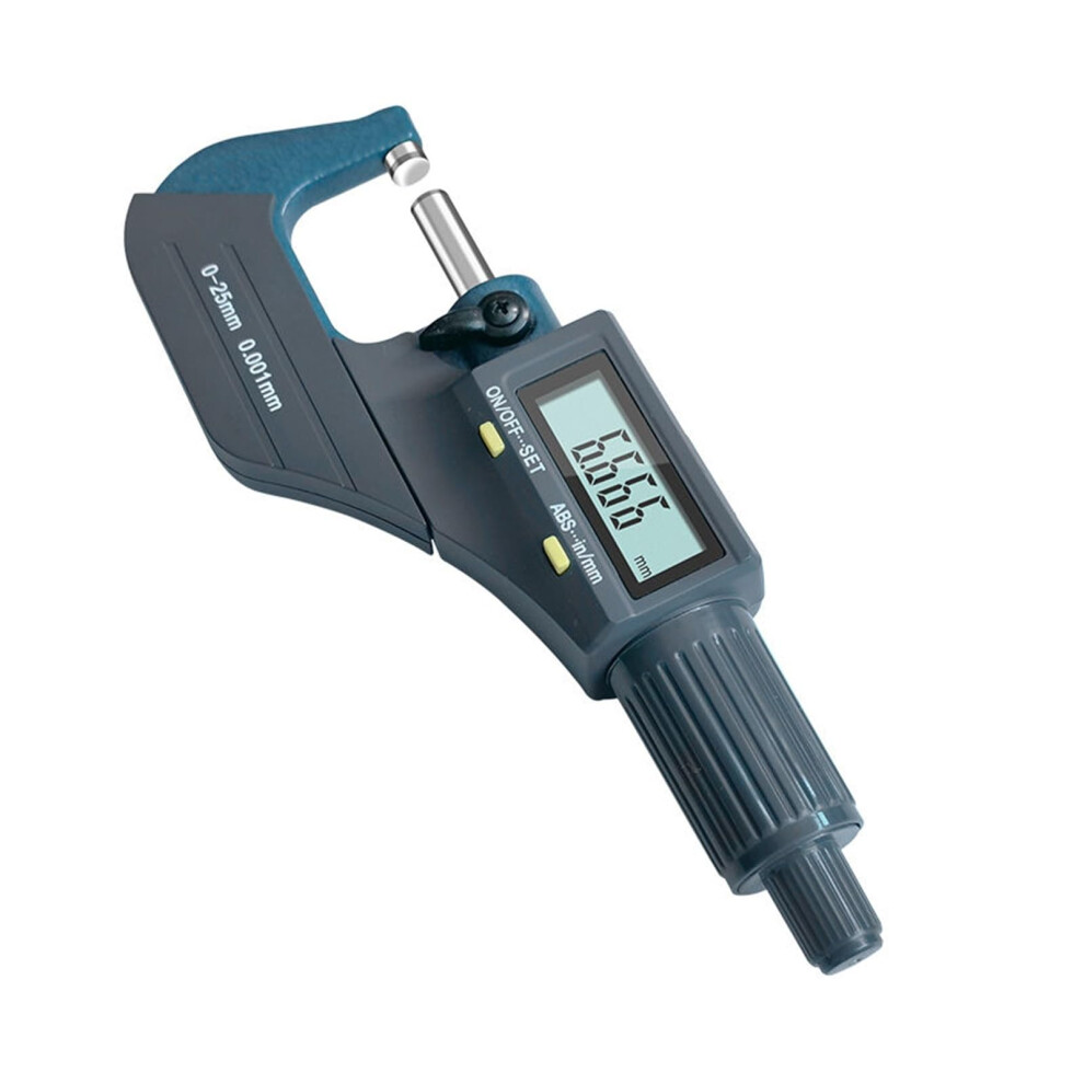 Digital Outside Diameter Micrometer 025Mm Range 0.001Mm Resolution Digital Display Outer Diameter Measurement Tool 9323874581255