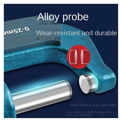 Digital Outside Diameter Micrometer 025mm Range 0.001mm Resolution Digital Display Outer Diameter Measurement Tool 2
