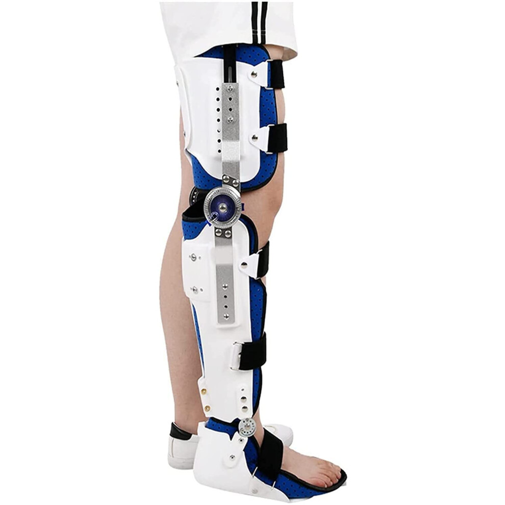 Knee Ankle Foot Orthosis KAFO Left And Right Compatible Size L For Leg Fracture Stable Walking Brace