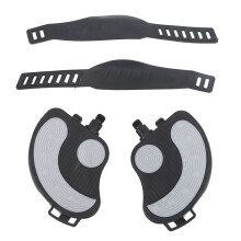 2 Stück Heimtrainer-Pedale mit Riemen, PP PVC,