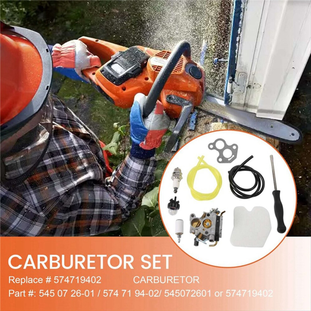 2Set 574719402 545072601 Carburetor For 235 235E 236 240 240E Chainsaw Silver 4851500906790