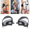 2 Stück Heimtrainer-Pedale mit Riemen, PP PVC, 11