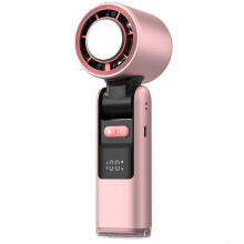 Mini Portable Handheld Fan USB Powered 1100 Levels Stepless Speed Control Turbo Mini Fan Travel Refrigeration Pink