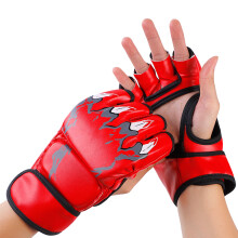 Halbfinger-Boxhandschuhe, Boxsack, offene