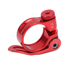 Sterke zadelpenklem van aluminiumlegering met snelsluiting, lichtgewicht, verstelbaar, slijtvast en geschikt voor mountainbikers.