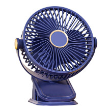 Rechargeable Desk Fan ClipOn With Light, Portable Desk Fan For Home Travel Stroller Men And Women