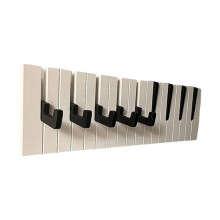 Wall Mounted Coat Rack With Shelves And Hooks For Entryway And Door Wood And Metal Construction Black Finish