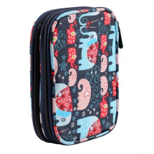 Portable Crochet Hook Storage Case Oxford Fabric Scissors Organizer With Compartment For Knitting Accessories