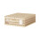 Multipurpose Foldable Storage Box Dustproof Zippered Closure Large Capacity Nonwovens Fabric Beige M 1