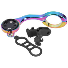 Voorhouder compatibel met Garmin Edge fietscomputers. Brede compatibiliteit. Verlengde montagearm. Duurzame constructie van aluminiumlegering.