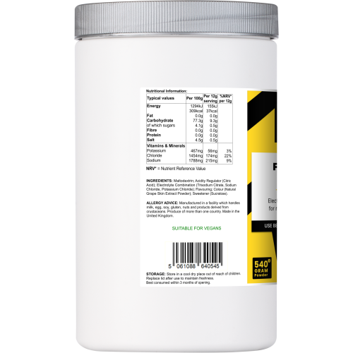 Muscle Dynamics Rehydrate Electrolyte Powder Berry Flavour 540g 2