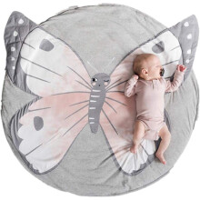 Tappeto rotondo morbido e delicato sulla pelle, decorazione atossica per la cameretta dei bambini, tappetino da gioco reversibile per un comfort