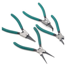 Snap Ring Pliers Set, 4Piece, 7Inch, Straight and Bent Jaw, HeavyDuty SpringLoaded