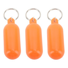 3 Stück schwimmender Schlüsselanhänger, Edelstahl,
