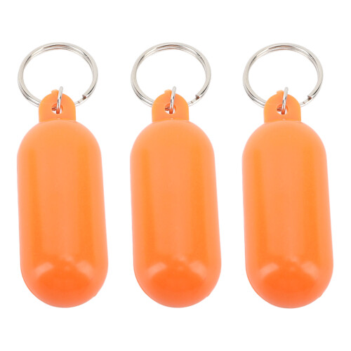 3 Stück schwimmender Schlüsselanhänger, Edelstahl,