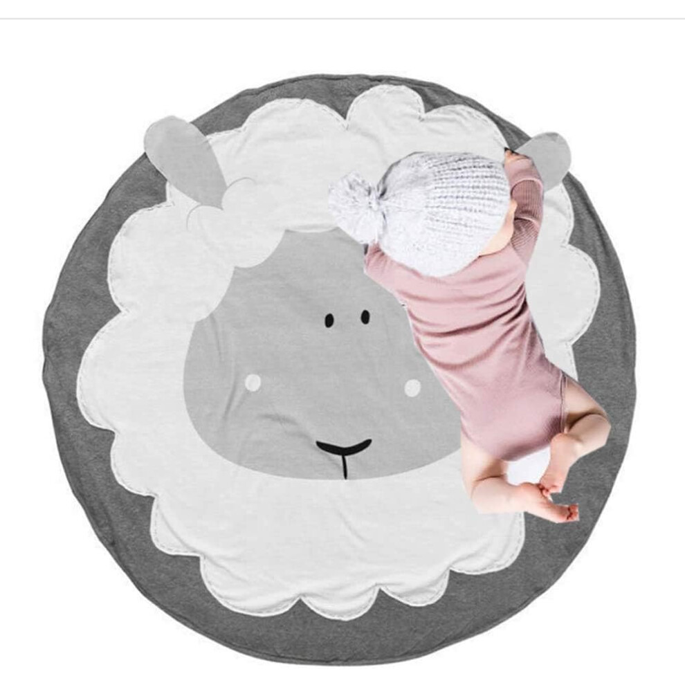 Reversible Round Rug, Multi-Functional Kids Room Decoration, Non-Toxic Soft And Skin-Friendly Baby Floor Play Mats For Cozy Play Areas