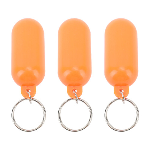 3 Stück schwimmender Schlüsselanhänger, Edelstahl, 2