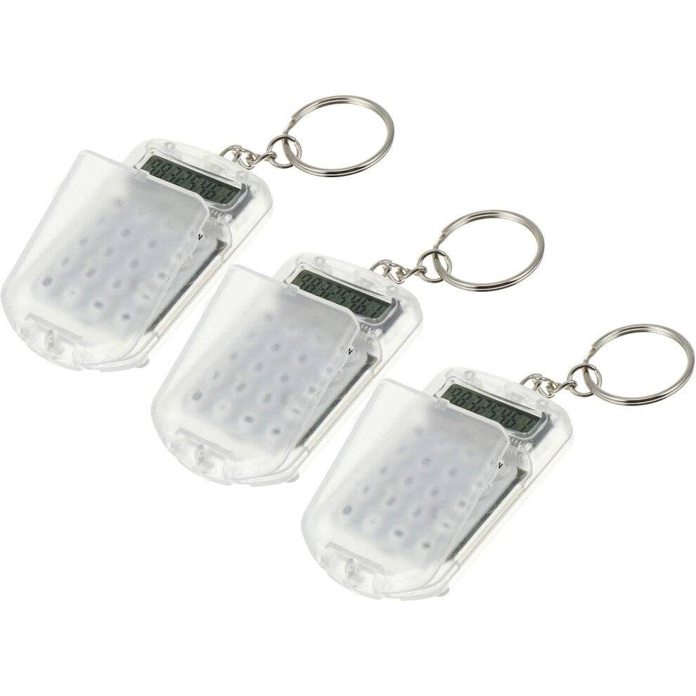 Premium Mini Calculator For Daily Use, Durable Abs Material Compact Lightweight Keychain Design, Efficient Calculation Clear Lcd Display For Everyday 9454554057026