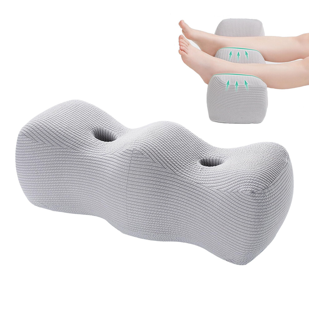 Grey Leg Elevation Pillows Wedge Pillows For After Surgery Blood Circulation Knee Replacement For Both Leg Swelling