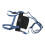Ski-Snowboard-Gurtzeug mit Leine, Tasche, Nylon, 9