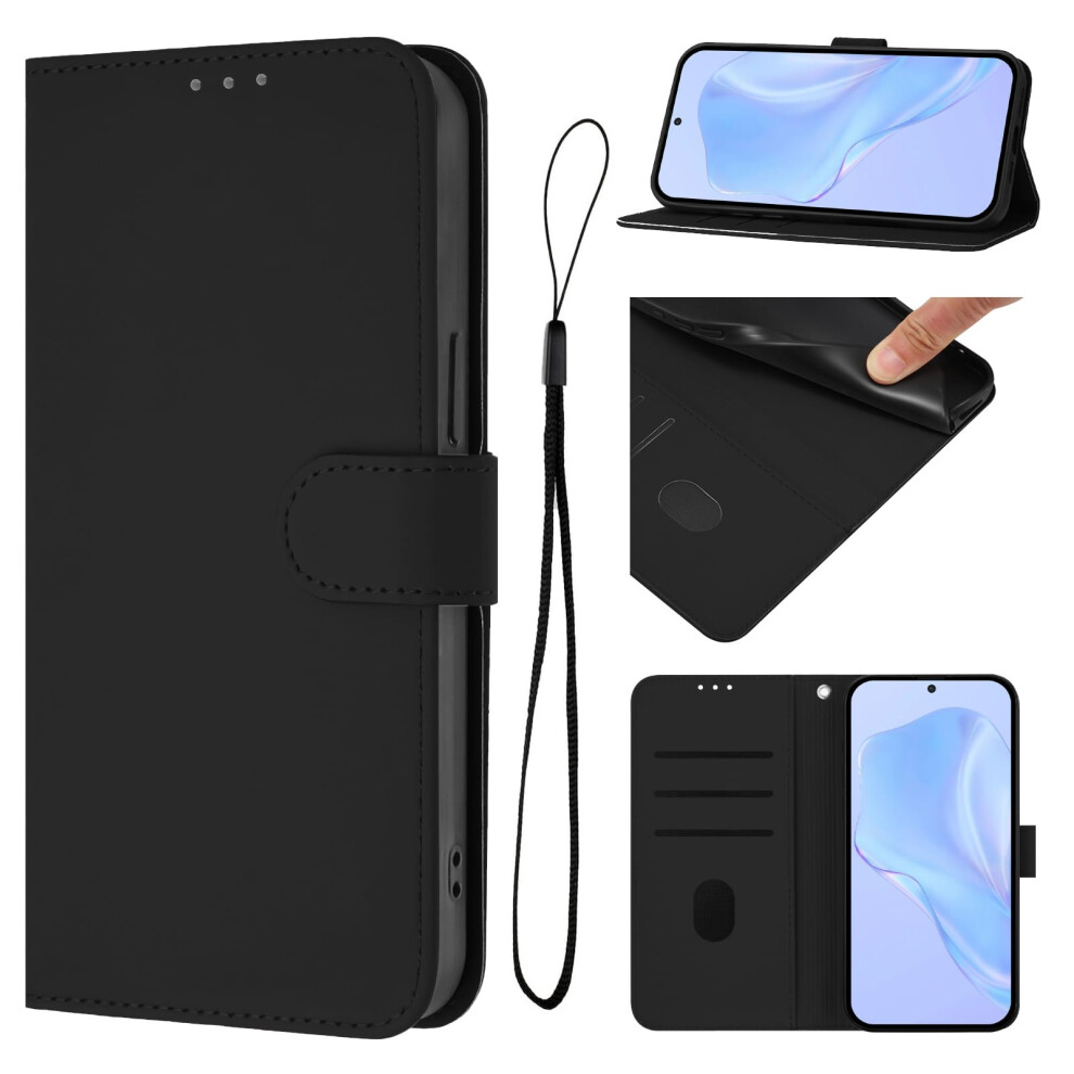 Case For Pu Leather Flip Folio With Magnetic Closure Kickstand Card Slot Compatible Black 9323874582399