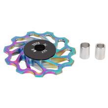 Galet de dérailleur arrière en alliage d'aluminium pour VTT, galet à roulements céramiques 11 dents avec roulements entièrement étanches,