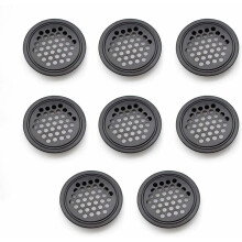 Slanke plafondventilatie voor kasten, ronde plafondventilatie van roestvrij staal met ademend ontwerp, breed toepasbaar in diverse omgevingen.