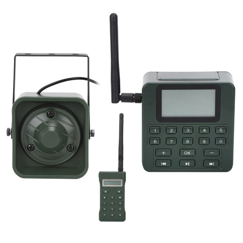 Rádio de ondas curtas com tela LCD de 2,5 polegadas, biblioteca de sons de pássaros, operação temporizada, qualidade de som nítida, suporte para 1