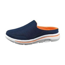 Clogs Mules Sabots Unisex Mesh SlipOn Shoes, Breathable BarefootStyle FlatSole Clog for Garden, Blue UK 7