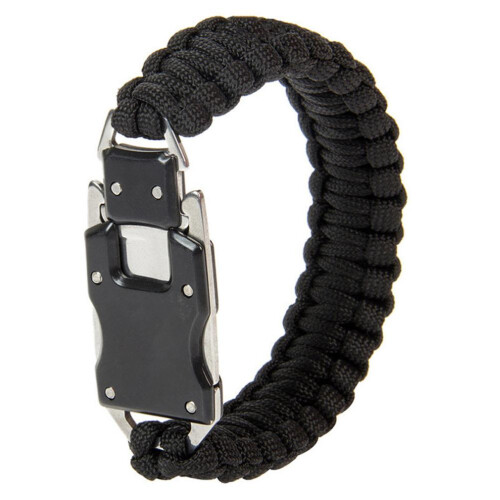 Βραχιόλι Survival Paracord, Τακτικός Εξοπλισμός για Υπαίθριες Πεζοπορίες, Πολυχρηστικό 1