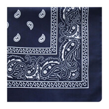 Breathable Polyester Head Scarf For Teens Navy Blue Bandana Style Kerchief Casual Wear And Sports Accessory
