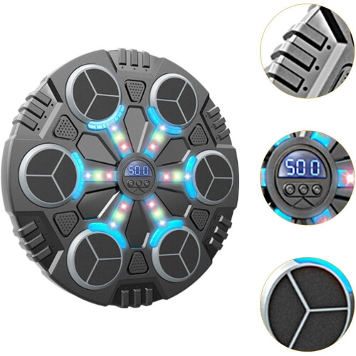 Smart Boxing Machine Wall Target 6Target Lighted, Music Boxing Machine, Electronic Boxing Equipment 1