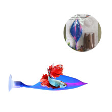 Bettabladhengekøye, selvlysende undervannsdekorasjon, ideell akvariedekor hvileseng for din elskede fisk, BPA-fri Betta-habitat, 18*11,5*5, 40 tommer